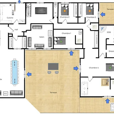 Greenland 15pers Jacuzzi Sauna Airhockey Billard