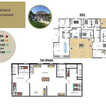Greenland 15pers Jacuzzi Sauna Airhockey Billard * Hudimesnil