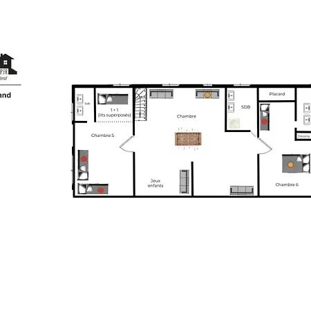 La Clef Decamp Greenland 15pers Jacuzzi Sauna Airhockey Billard 度假居 *