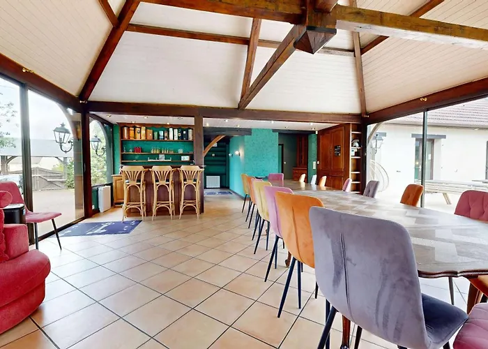 La Clef Decamp Greenland 15pers Jacuzzi Sauna Airhockey Billard * Hudimesnil