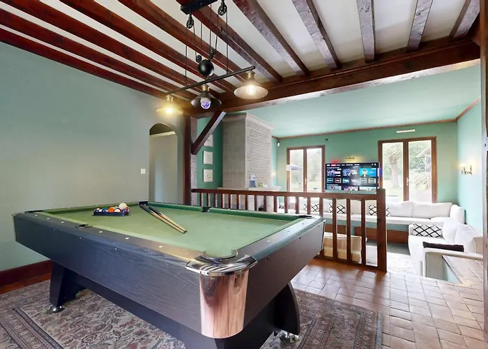 La Clef Decamp Greenland 15pers Jacuzzi Sauna Airhockey Billard Feriehus