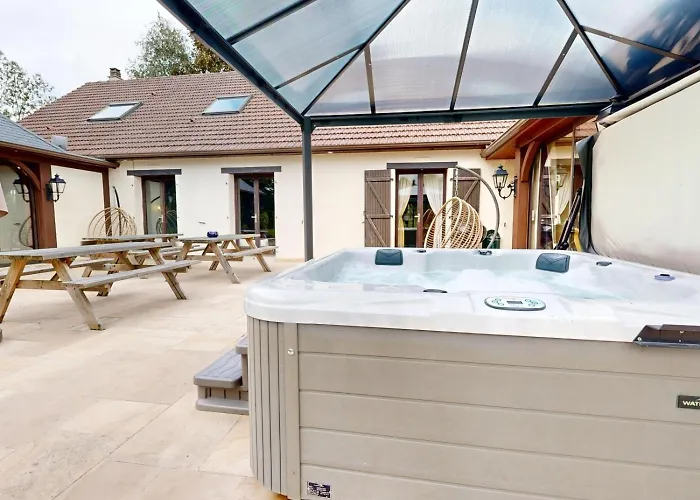 La Clef Decamp Greenland 15pers Jacuzzi Sauna Airhockey Billard * Hudimesnil