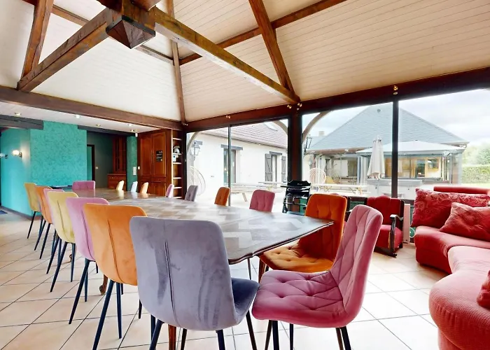 La Clef Decamp Greenland 15pers Jacuzzi Sauna Airhockey Billard * Hudimesnil